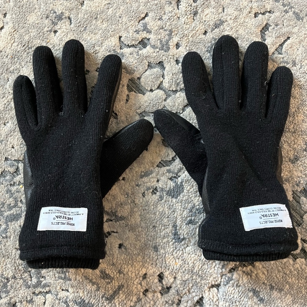 Hestra Norse Projects Gloves size 8 (small) in Black